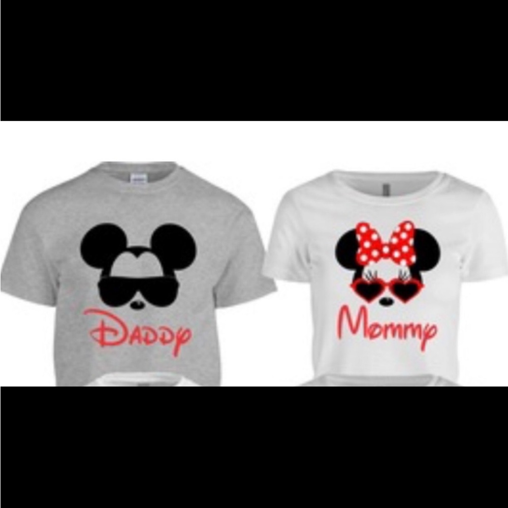 Mickey and Minnie family shirts